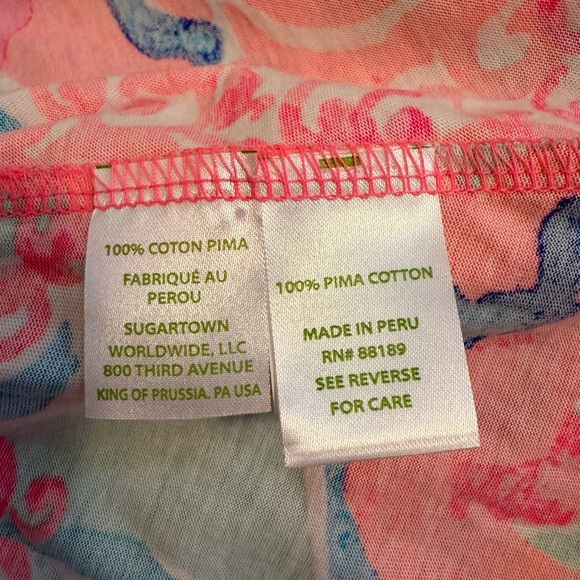 Lilly Pulitzer Melle Trapeze Dress XS Coral Reef I'm So Jelly with stains - Picture 11 of 13